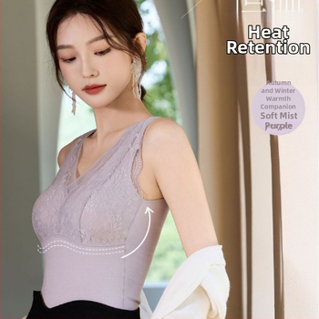 Naiste kasmiri-siidi termovest, fleece vooder, baaskiht, V-kaelus, 251–300 g/m²