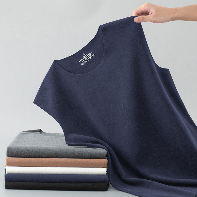 Meeste termovest varrukatute kahepoolsest veluurist, polüester, paks kangas 251–300 g/m², pullover stiil