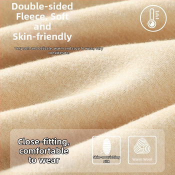 Naiste villane soe vest sisseehitatud rinnapadiga, õmblusteta, sametise fleece vooder, ümmargune kaelus