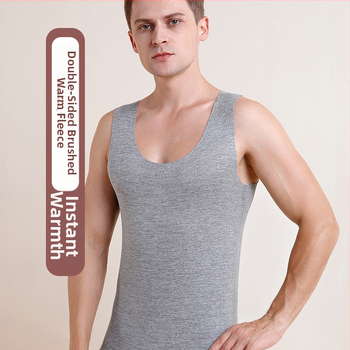 Meeste termiline vest villase ja siidise lõngaga, paksus 251–300 g/m²,üm margune kaelus, üks kiht