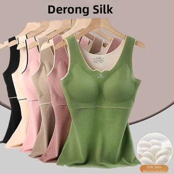 Naiste termiline vest rinnapadjadega, Cup-in disain, paks flīs vooder, Derong akrüül, isekülg, ükskihiline