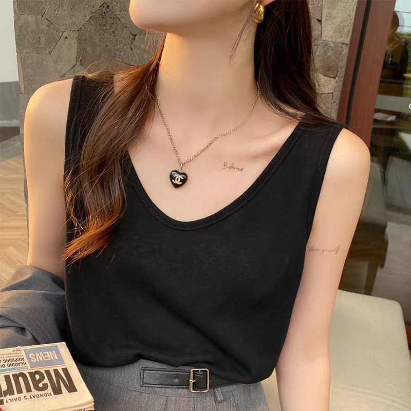 Laisvo kirpimo be rankovių kamizolas su dvigubomis petnešėlėmis, viskozės–rayono mišinys, viskozės kiekis 50–70%, mikroelastiškumas, ilgis 50–65 cm