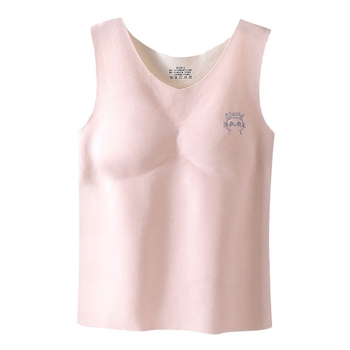 Õmblusteta termiline vest naistele rinnapatjadega, kahekordne kiht akrüülmaterjalist, paks 201–250 g/m²