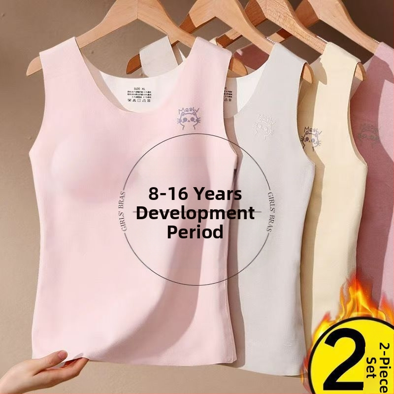 Õmblusteta termiline vest naistele rinnapatjadega, kahekordne kiht akrüülmaterjalist, paks 201–250 g/m²