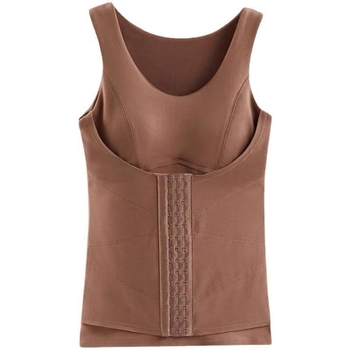 Derong täidetud termiline vest naistele, sisseehitatud rindade padjad, ees nupud, keha kujuv vest