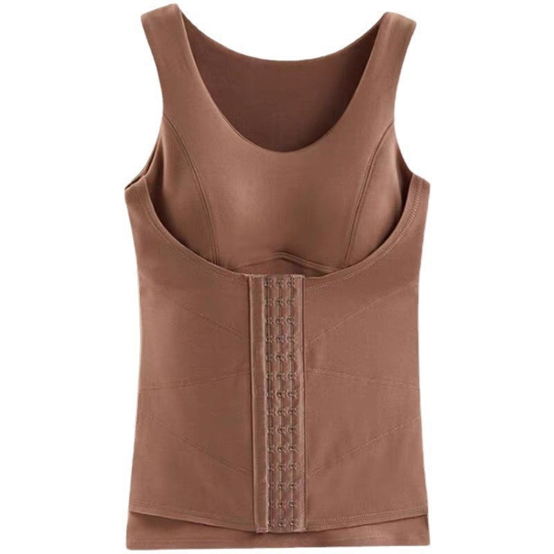 Derong täidetud termiline vest naistele, sisseehitatud rindade padjad, ees nupud, keha kujuv vest