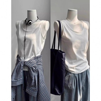 Moterų laisvas cami-top be rankovių iš tinklinės medžiagos, nuimamos petnešėlės, įprastas ilgis