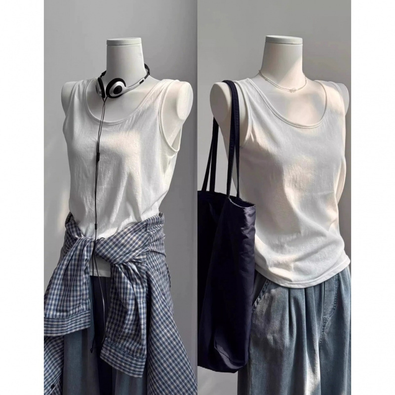 Moterų laisvas cami-top be rankovių iš tinklinės medžiagos, nuimamos petnešėlės, įprastas ilgis