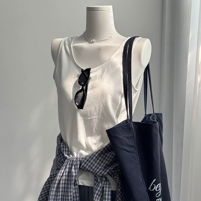 Moterų laisvas cami-top be rankovių iš tinklinės medžiagos, nuimamos petnešėlės, įprastas ilgis