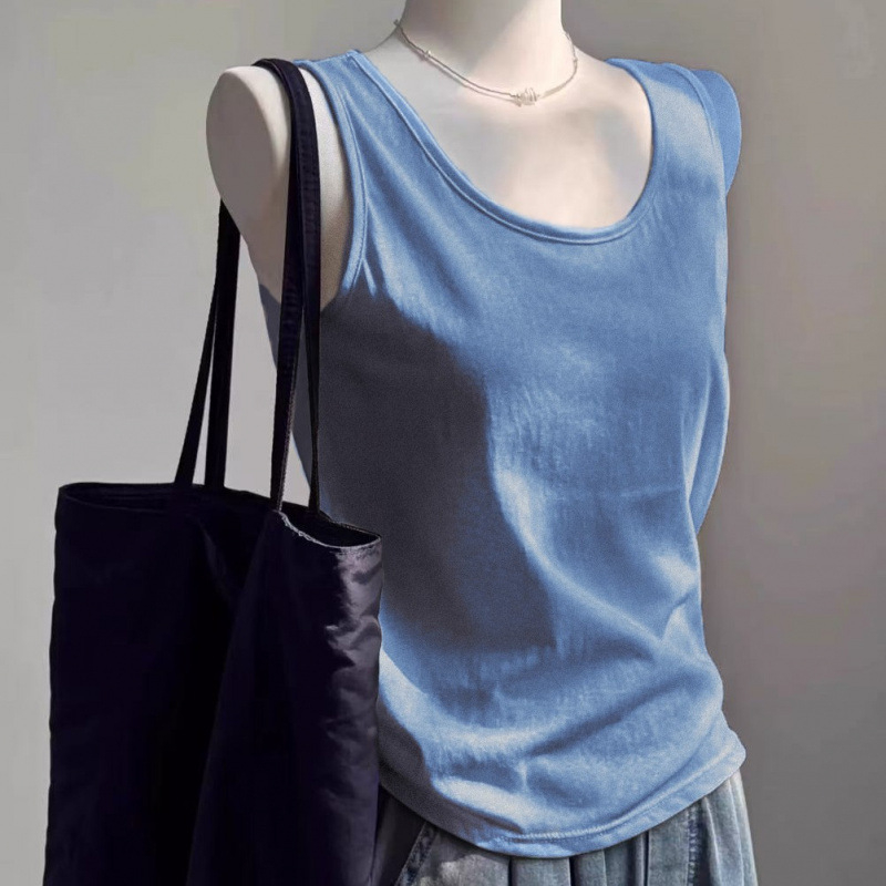 Moterų laisvas cami-top be rankovių iš tinklinės medžiagos, nuimamos petnešėlės, įprastas ilgis