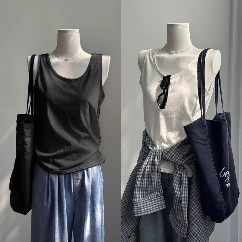 Moterų laisvas cami-top be rankovių iš tinklinės medžiagos, nuimamos petnešėlės, įprastas ilgis