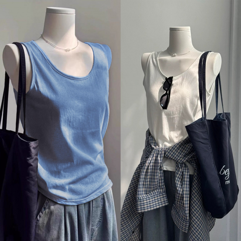 Moterų laisvas cami-top be rankovių iš tinklinės medžiagos, nuimamos petnešėlės, įprastas ilgis