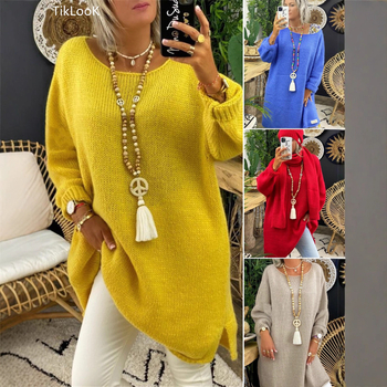 Džemper, slobodan kroj, kružni izrez, kratki rukav, akrilno-kašmirska smjesa, gradski stil