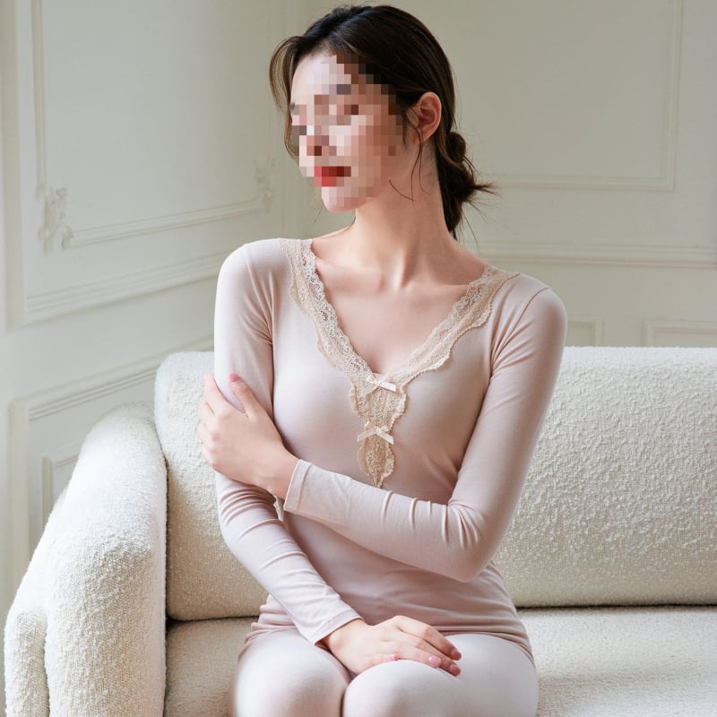 Chenille komplektas su 3/4 rankovėmis, Spandex 90–95% sudėtis.