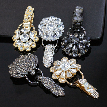 Hengmeihe kaklo sagtis su kristalais, duckbill tipo, skirtas minkų kailiams – aukštos kokybės drabužių aksesuaras