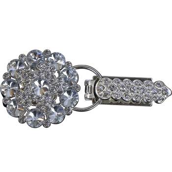 Hengmeihe kaklo sagtis su kristalais, duckbill tipo, skirtas minkų kailiams – aukštos kokybės drabužių aksesuaras