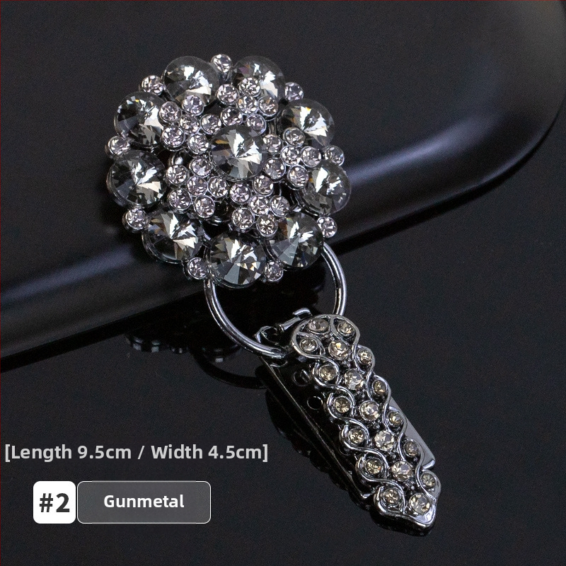 Hengmeihe kaklo sagtis su kristalais, duckbill tipo, skirtas minkų kailiams – aukštos kokybės drabužių aksesuaras