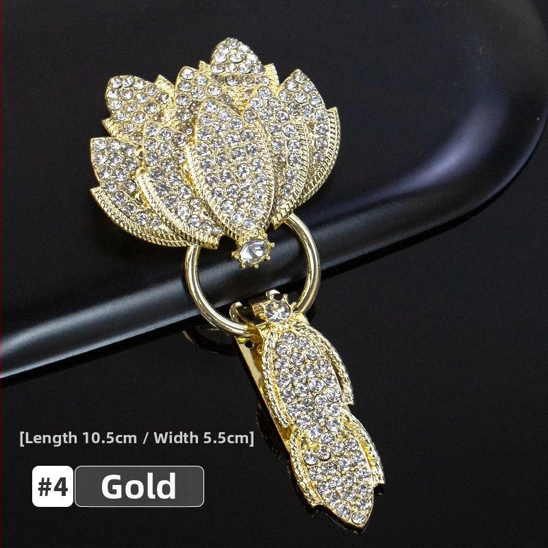 Hengmeihe kaklo sagtis su kristalais, duckbill tipo, skirtas minkų kailiams – aukštos kokybės drabužių aksesuaras