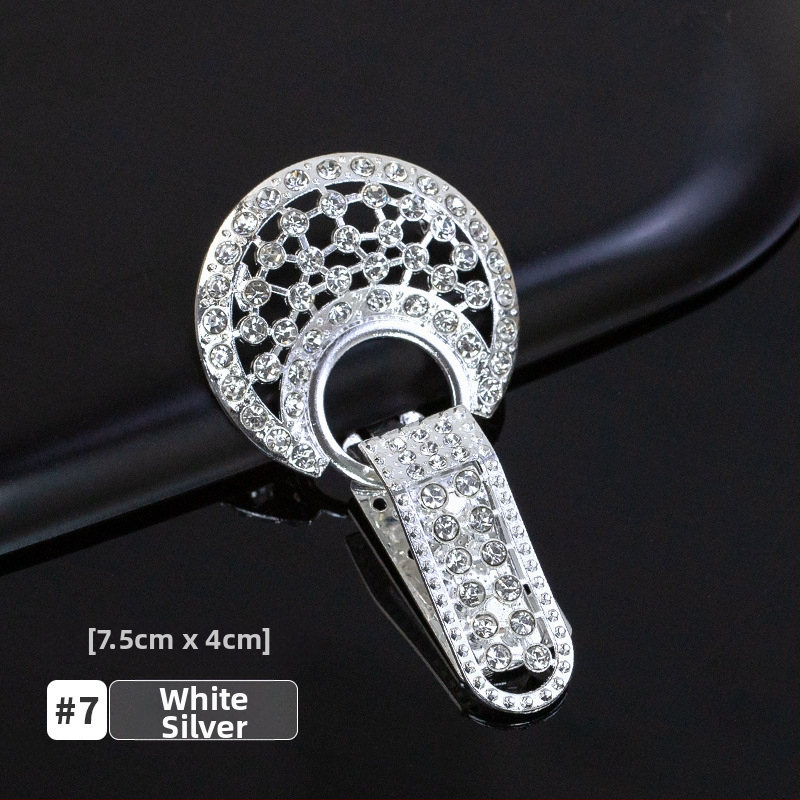 Hengmeihe kaklo sagtis su kristalais, duckbill tipo, skirtas minkų kailiams – aukštos kokybės drabužių aksesuaras