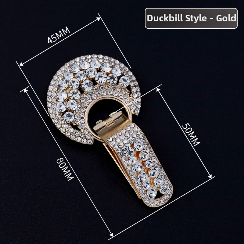 Hengmeihe dekoratyvinė sagė paltui — cinko lydinio su imitaciniais kristalais, klasikinis nacionalinis stilius, minimalistinis dizainas