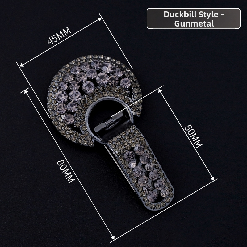 Hengmeihe dekoratyvinė sagė paltui — cinko lydinio su imitaciniais kristalais, klasikinis nacionalinis stilius, minimalistinis dizainas