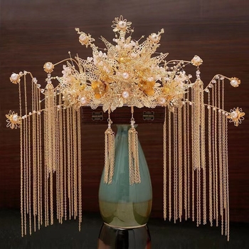 Galvos aksesuarai: Vintage stiliaus plaukų vainikas iš lydinio, elektroplakavimas, vestuvėms