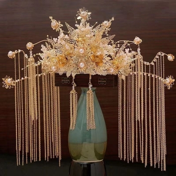 Galvos aksesuarai: Vintage stiliaus plaukų vainikas iš lydinio, elektroplakavimas, vestuvėms