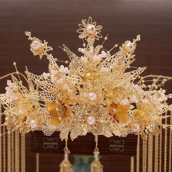 Galvos aksesuarai: Vintage stiliaus plaukų vainikas iš lydinio, elektroplakavimas, vestuvėms