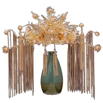 Galvos aksesuarai: Vintage stiliaus plaukų vainikas iš lydinio, elektroplakavimas, vestuvėms