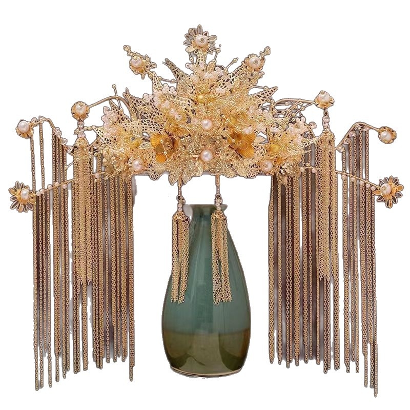 Galvos aksesuarai: Vintage stiliaus plaukų vainikas iš lydinio, elektroplakavimas, vestuvėms