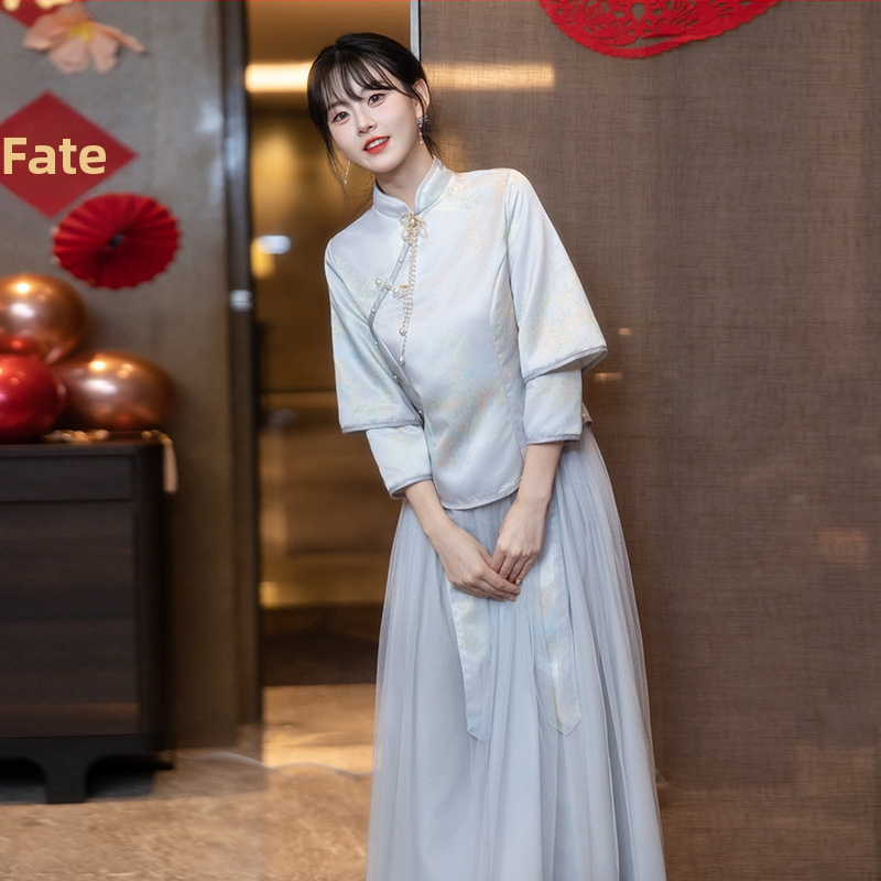 UNMUN jaunųjų suknelė — A linijos kirpimas, vienas petys, ilga sijona, Chenille audinys su elastanu, pavasaris 2025