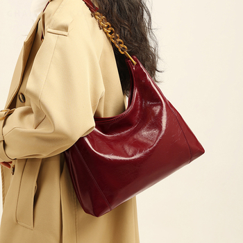 Miesto minimalistinio stiliaus Tote krepšys, PU medžiaga, Didelė Talpa, Poliesterio įdaila, Viena pečių dirželė