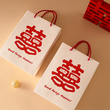 Xiuyoufu kvadrātveida papīra dāvanu soma kāzām – ķīniešu stils, priekš līgavainēm