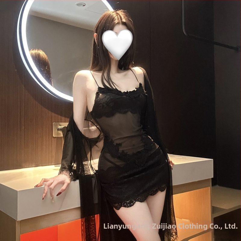 Intymi suknelė su nėrinių tinkleliu, permatoma, bodycon, poliesterio audinys