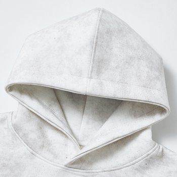 Jesensko-zimska hoodica s tiskom loga i uzorkom zvjezdanog neba, fleece podstava, teška verzija 301–350 g