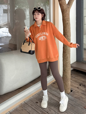 Džemperis su užtrauktuku ir stovinčiu kaklu — spaudinimas, kasdienis japonų-korejų stilius, medvilnės-poliesterio mišinys, ruduo 2025