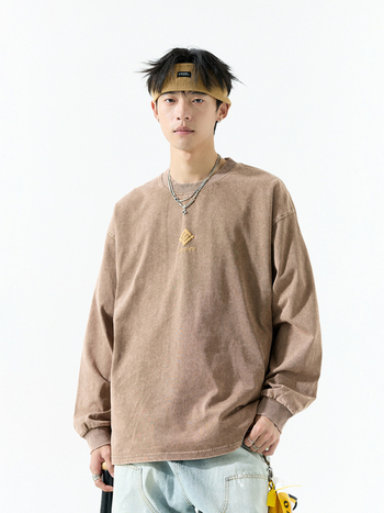 Ανδρικό φούτερ, 100% βαμβάκι, μακριά μανίκια, στρογγυλός λαιμός, τυπωμένο σχέδιο