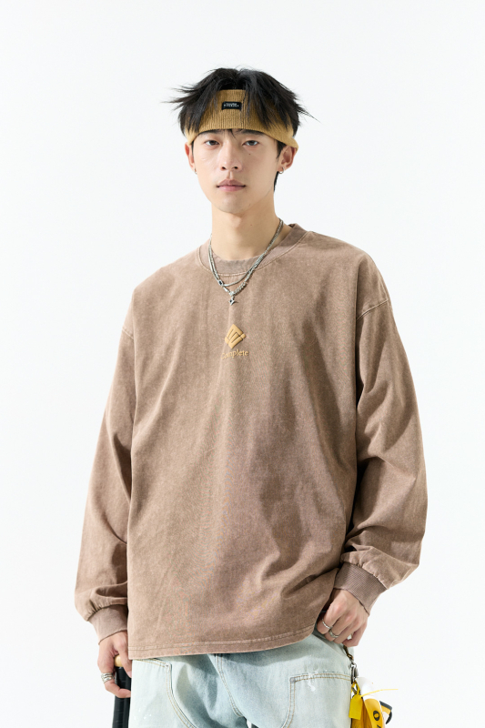 Ανδρικό φούτερ, 100% βαμβάκι, μακριά μανίκια, στρογγυλός λαιμός, τυπωμένο σχέδιο