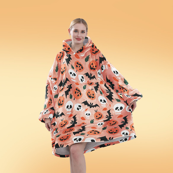 Red ti Medvilninės chalatas su koraliniu fleece