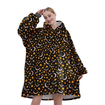 Red ti Medvilninės chalatas su koraliniu fleece