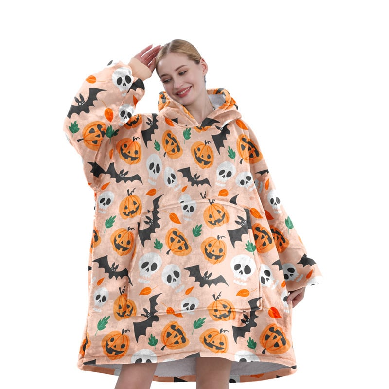 Red ti Medvilninės chalatas su koraliniu fleece