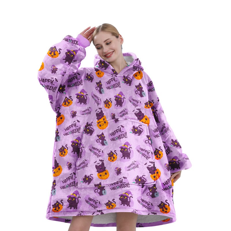 Red ti Medvilninės chalatas su koraliniu fleece