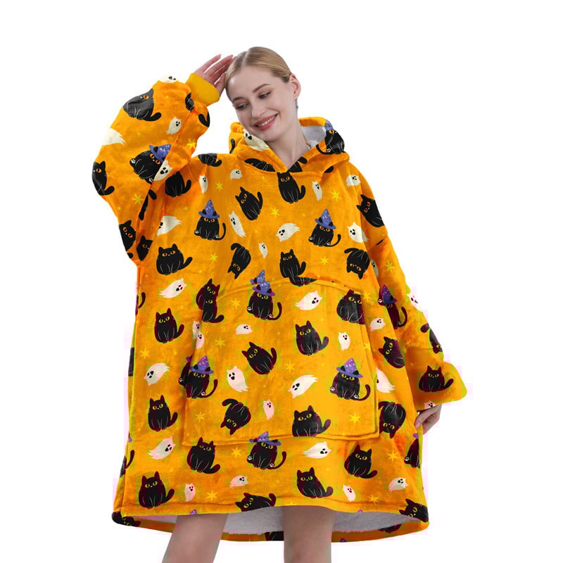 Red ti Medvilninės chalatas su koraliniu fleece