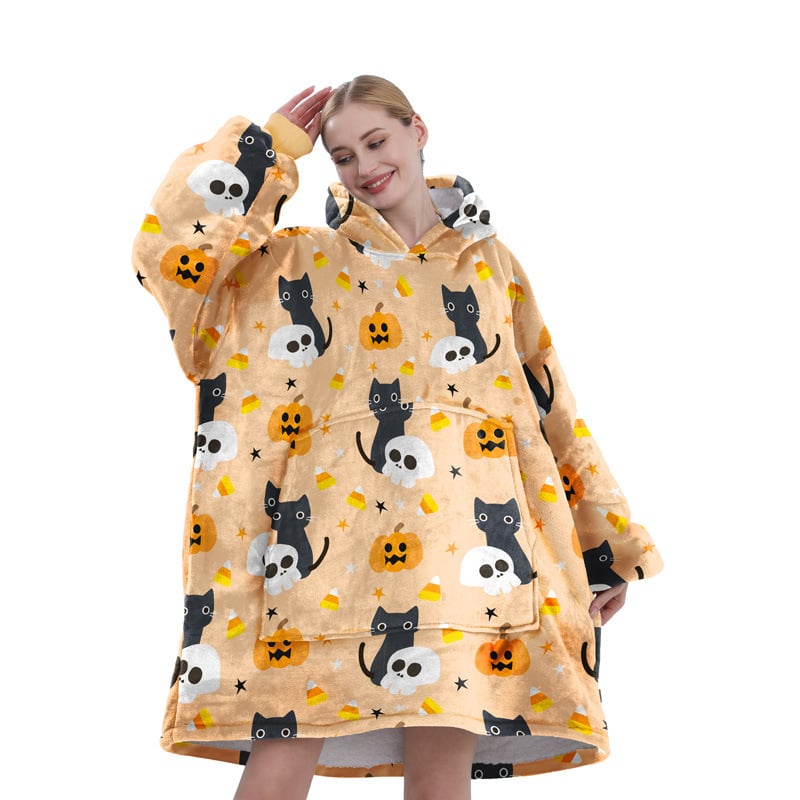 Red ti Medvilninės chalatas su koraliniu fleece