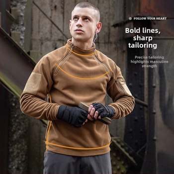 Fleece kardigan stiliaus striukė, unisex; išorinis poliesterio audinys; poliesterio pamušalas