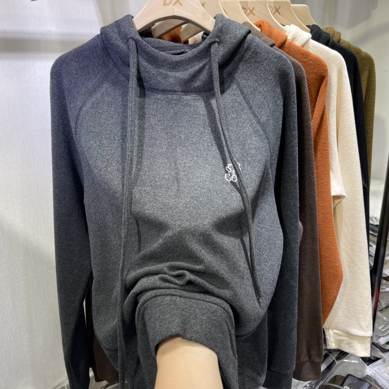 Γυναικείος φούτερ με κουκούλα και fleece επένδυση, χαλαρή γραμμή, μοτίβο καρτούν, πολυεστέρας