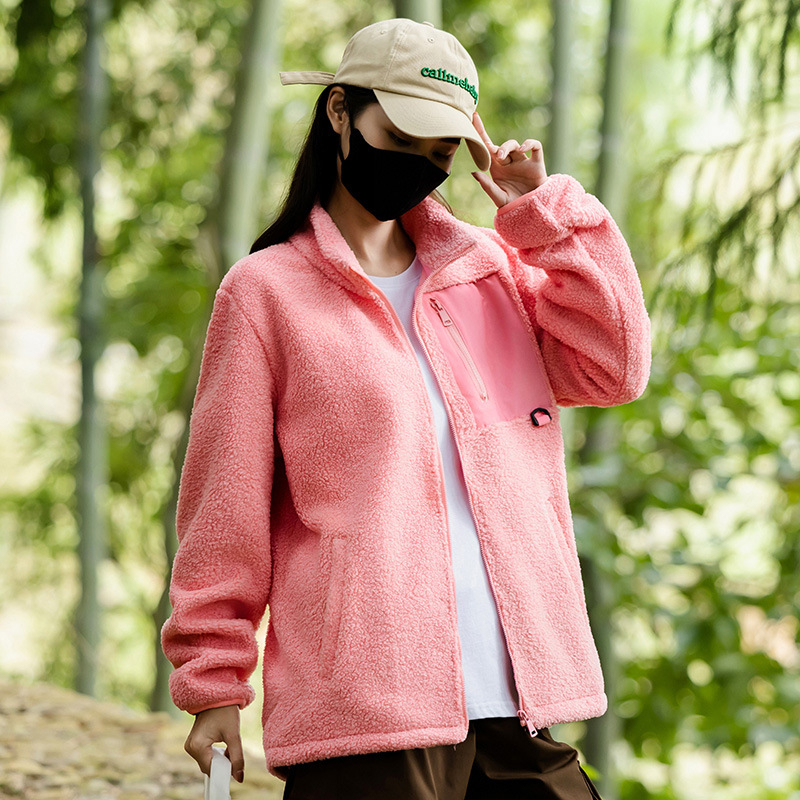 Unisex fliso striukė kardigan stiliaus, žiemai ir rudeniui, fliso pamušalas, be gobtuvo