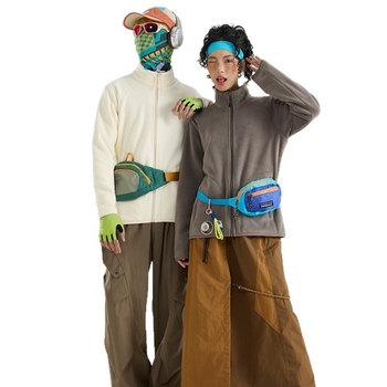 Flisinė striukė Unisex, be gobtuvo, koralo fliso pamušalas, 100% pūkų užpildas, sintetinių pluoštų mišinys