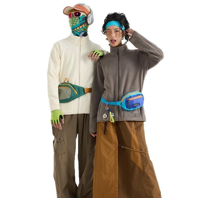 Flisinė striukė Unisex, be gobtuvo, koralo fliso pamušalas, 100% pūkų užpildas, sintetinių pluoštų mišinys