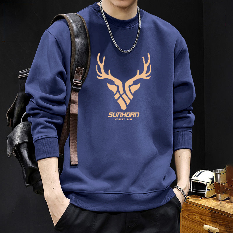 Vyriskas megztinis su apvaliu kaklu, fliso pamušalas, geometrinis raštas, laisvas kirpimas, ilgos rankovės